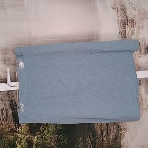 Tan Jay Petite Womens size 12 business casual unique blue ribbed pencil skirt